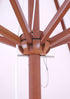 9' Double Pully Light Wood Suncrylic Umbrella