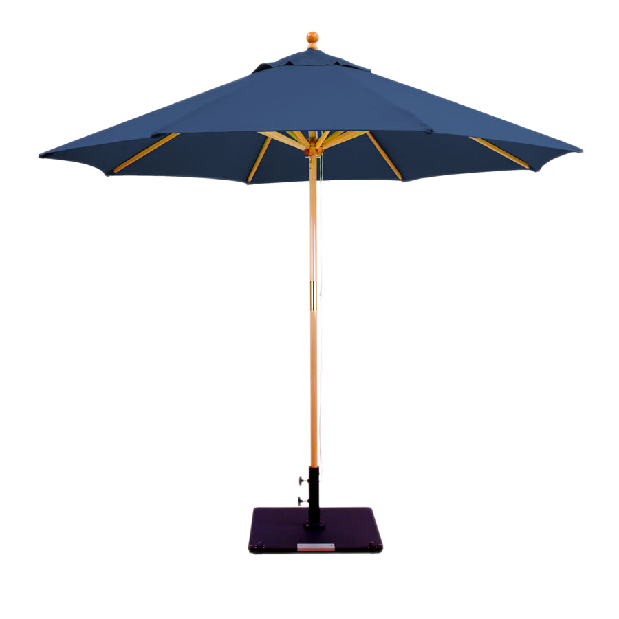 9' Double Pully Light Wood Suncrylic Umbrella