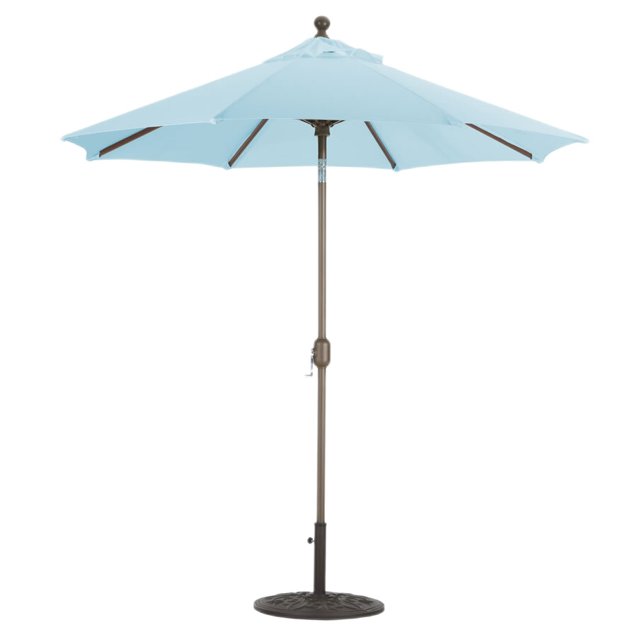 7.5' Auto Tilt Black Frame Umbrella