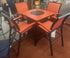 Bazza Balcony Cafe 5pc Set with Fire Table