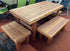 6' 5 piece Deluxe Redwood Dine Set